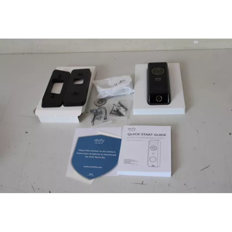 Videoportero Eufy Doorbell 2 Pro – Modelo T8213G11SO, Negro, reacondicionado (arañazos en la parte superior)