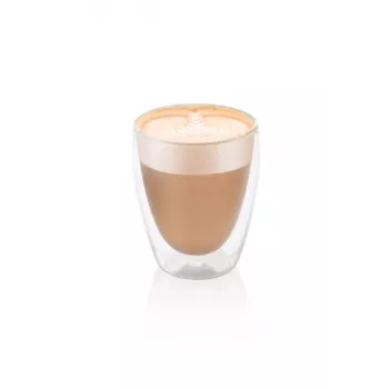 Vasos de cappuccino Eta 240 ml transparente vidrio borosilicato