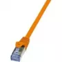 Cable de red LogiLink Cat6a S/FTP RJ-45 5m naranja