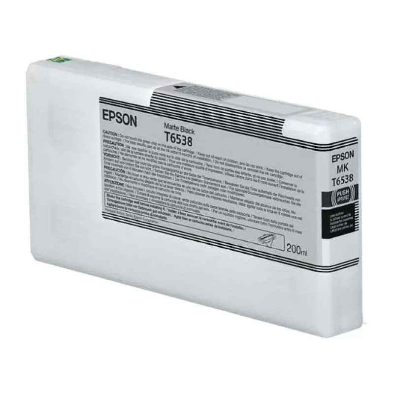 Cartucho de tinta Epson C13T65380N negro mate 200 ml Original pack individual