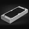Radiador EK Water Blocks latón cobre acero inoxidable blanco 130x300x44mm