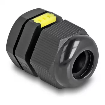Prensaestopas DeLOCK M16 con ventilación IP68 estanco negro 2 uds.