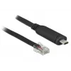 DeLock - Adaptador serie - USB-C - RS-232 x 1 - negro (63912)