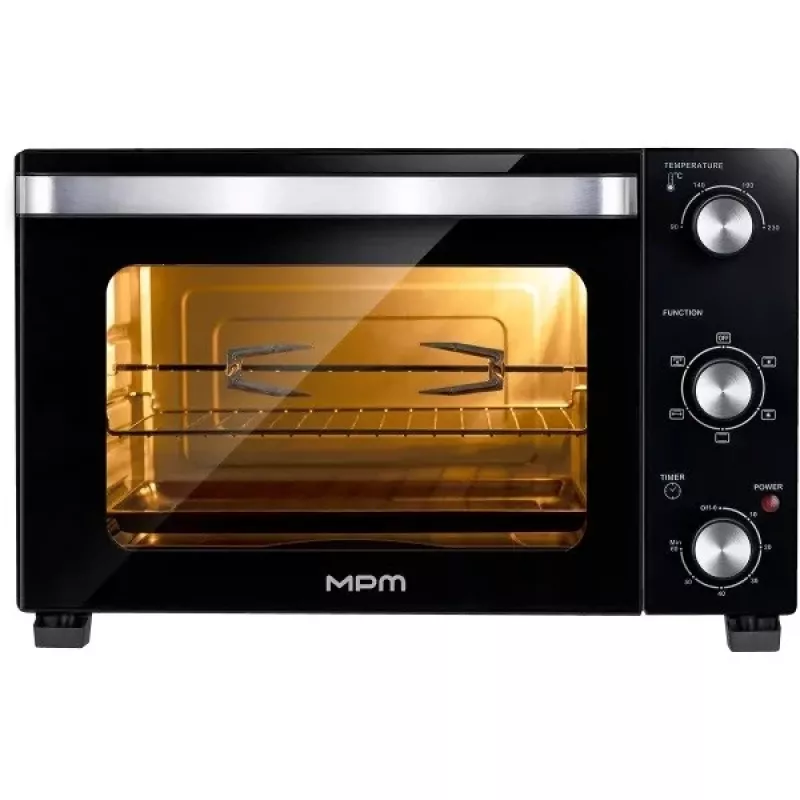 Horno de sobremesa eléctrico MPM MPE-17/T – 48 L, 1800 W, convección, termostato, asador giratorio