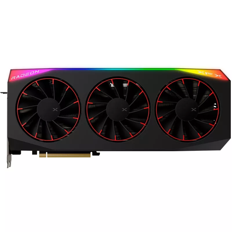 Tarjeta gráfica XFX Radeon RX 9070 XT OC — 16 GB GDDR6, PCIe 5.0, 3× DisplayPort 2.1, HDMI 2.1, 3 ventiladores, 360×155×72 mm