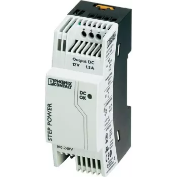Fuente de alimentación Phoenix STEP-PS/1AC/12DC/1.5 18 W negra - blanca (2868567)