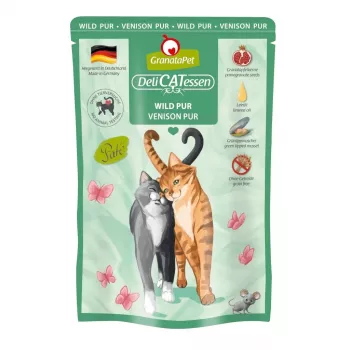 GRANATAPET DeliCATessen ciervo - comida húmeda para gatos - 85 g