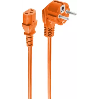 Cable de alimentación ShiverPeaks BS09-05187 naranja 1,8 m