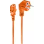 Cable de alimentación ShiverPeaks BS09-05187 naranja 1,8 m