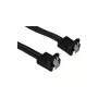 Cable Synergy21 SATA-3 interno 0,50m conector (en ángulo) negro **