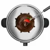 Set de fondue Taurus FF2 2 L para 8 personas, carcasa de acero inoxidable, 1000 W, 230 V, negro/plata