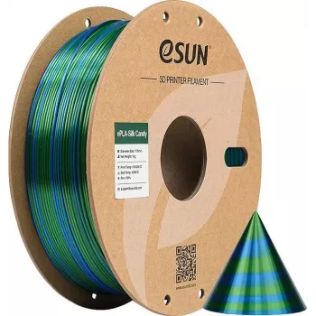 FILAMENTO 3D EPLA-SILK CANDY 1,75 mm AZUL VERDE 1 kg ESUN (EPLA-SILK CANDY175UG1)