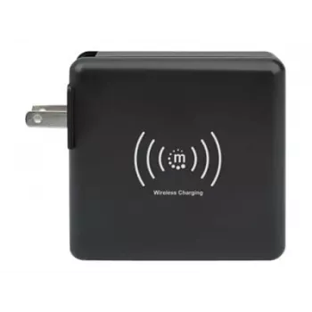 Cargador de pared de viaje y batería externa Manhattan 4 en 1