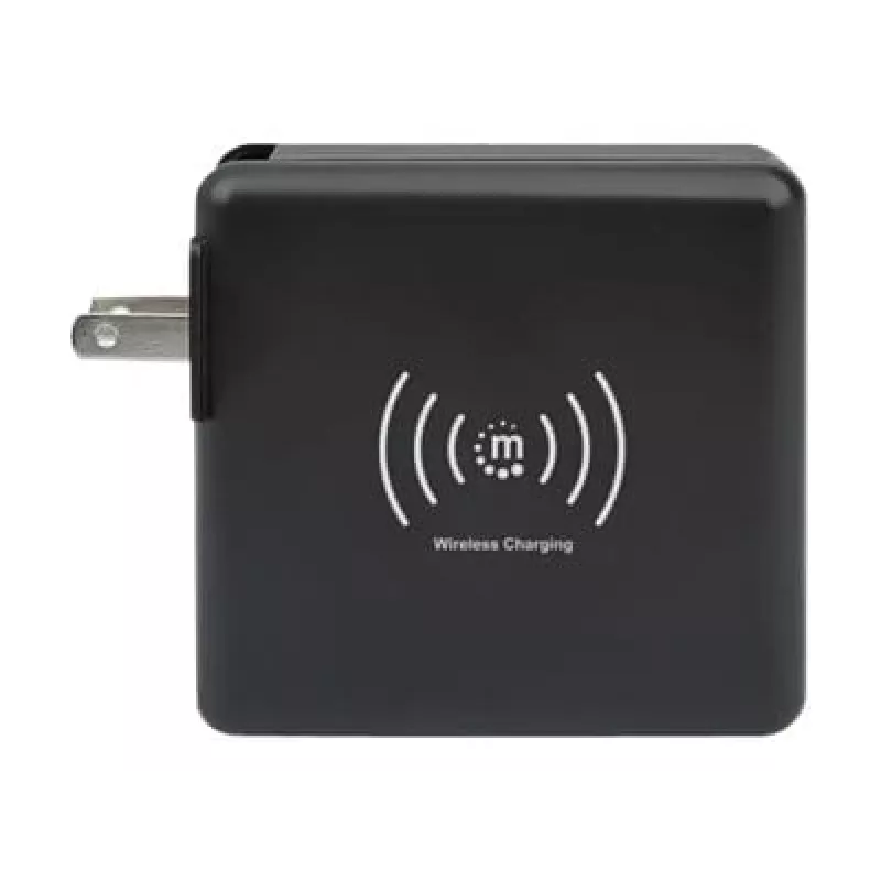 Cargador de pared de viaje y batería externa Manhattan 4 en 1
