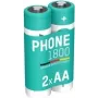 Ansmann ANS 1312-0038 - batería Dect NiMh AA Mignon 1600 mAh pack de 2 - batería - Mignon (AA) (1312-0038)