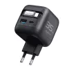 Havit UC250 A-EU cargador de viaje GaN con cable extensible, negro
