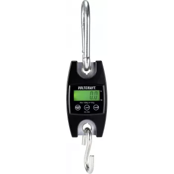 VOLTCRAFT HS-100 balanza colgante rango de pesaje (máx.) 100 kg legibilidad 100 g negro (HS-100)
