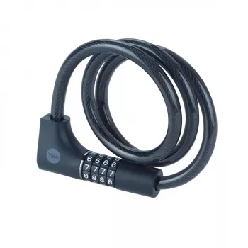 Cable para bicicleta con cerradura de combinación y llave – YCC0/12/100/2 negro