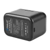 Estuche de carga Puluz PU999B para Insta360 X4 — negro, para baterías de cámara y tarjetas de memoria