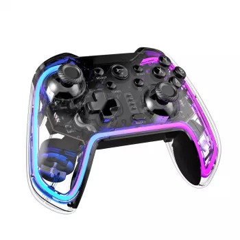Mando de juegos White Shark GPW-8040 RGB inalámbrico Bluetooth, modelo PRAETORIAN