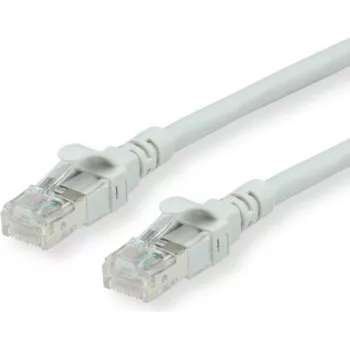 ROLINE - Cable de parcheo - RJ-45 (M) a RJ-45 (M) - 30 cm - SFTP - CAT 6a - Gris (21.15.2970)