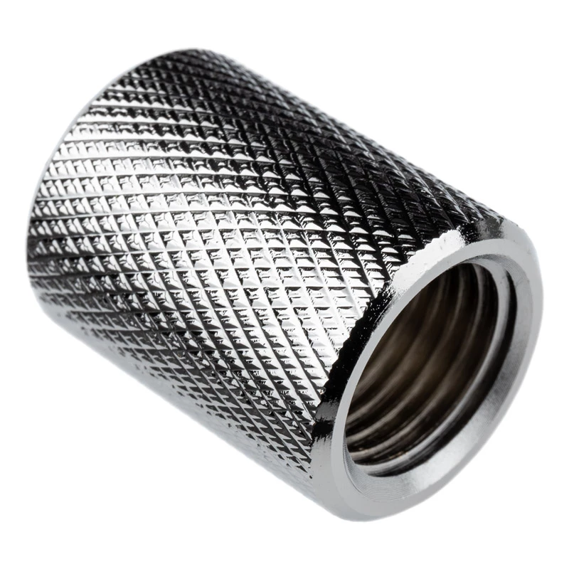 Alphacool HF 17047 manguito G1/4 rosca hembra – G1/4 rosca hembra, latón, cromado