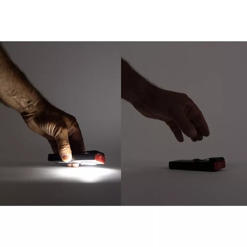 Wiha 45699 lámpara de mano 1200 lm, negra/roja, con sensor de encendido/apagado