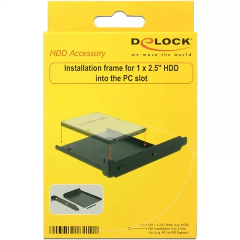 Jaula HDD DeLOCK 18212 pieza universal para carcasa de ordenador