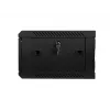 Lanberg WF01-6404-10B armario rack mural de 19 pulgadas 4U, 600x450 mm, puerta de vidrio templado, desmontado (flat pack), IP20, 60 kg, negro RAL 9004