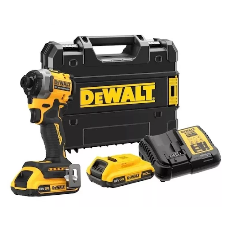 Atornillador de impacto 18v 3 velocidades; 208nm; maletín; 2x2ah