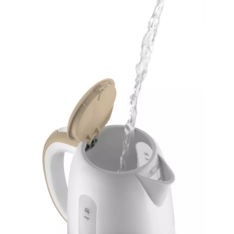 Hervidor eléctrico Concept Solution RK2331 — 1,7 L, 2200 W, beige/blanco