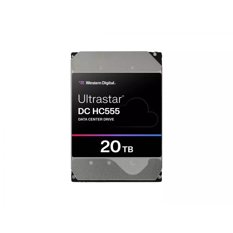 WD Ultrastar DC HC555 - Disco duro - Centro de datos - Cifrado - 20 TB - Interno - 8,9 cm (3,5 pulgadas)