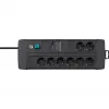 Alargador de corriente Brennenstuhl 1256000678 3m 8 tomas AC para interior negro