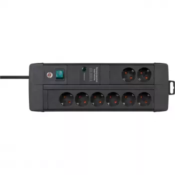Alargador de corriente Brennenstuhl 1256000678 3m 8 tomas AC para interior negro