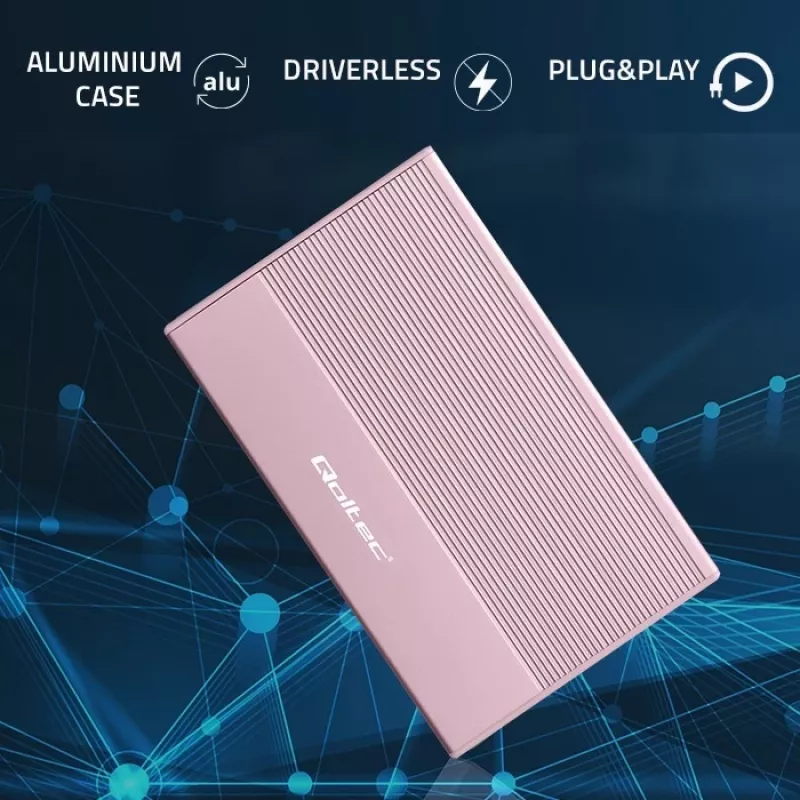 Carcasa para SSD HDD 2,5 pulgadas, SATA, USB 3.0, 2 TB