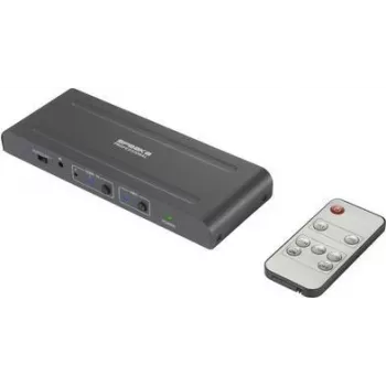SpeaKa Professional SP-HDA-300 Switch HDMI 2+1 puertos ARC (Audio Return Channel) 3480 x 2160 píxeles (SP-10461508)