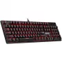 Teclado mecánico DEFENDER QUEST GK-596 — retroiluminación RGB, anti-ghosting, con cable, diseño compacto