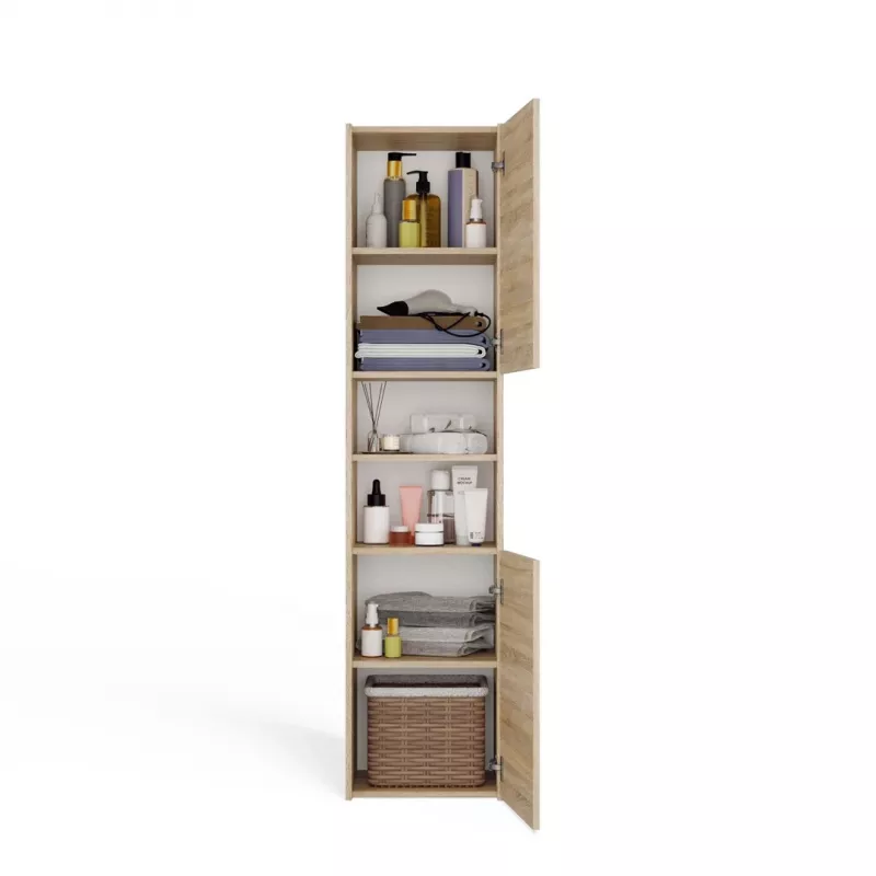 Top E Shop S40 SONOMA mueble de almacenaje para baño, roble