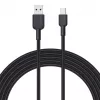 Cable USB-A a USB-C Aukey CB-NAC1, 1 m, nailon trenzado, USB PD 60 W, USB 2.0
