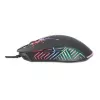 Manhattan ratón gaming con LED, con cable, siete botones, rueda de desplazamiento, 7200 dpi, negro con iluminación LED, tres años de garantía
