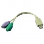 Adaptador LogiLink USB - 2x PS/2 AU0004A
