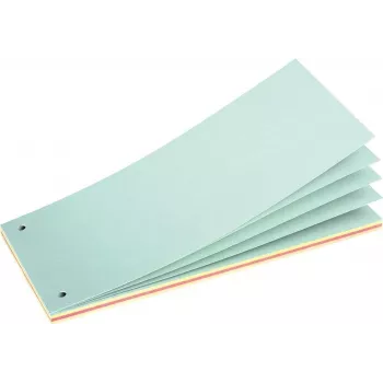 Herlitz Bloc de tiras separadoras A4, 40 hojas, colores surtidos, 190 g/m2 (10836047)