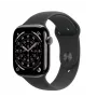 Smartwatch Apple Watch Series 11 GPS + Cellular 42mm caja de titanio Slate correa deportiva negra S/M