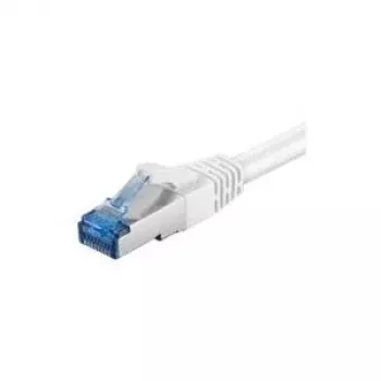 Wentronic Goobay Cable patch CAT 6a, S/FTP (PiMF), blanco, 2 m – LSZH libre de halógenos, cobre (93749)