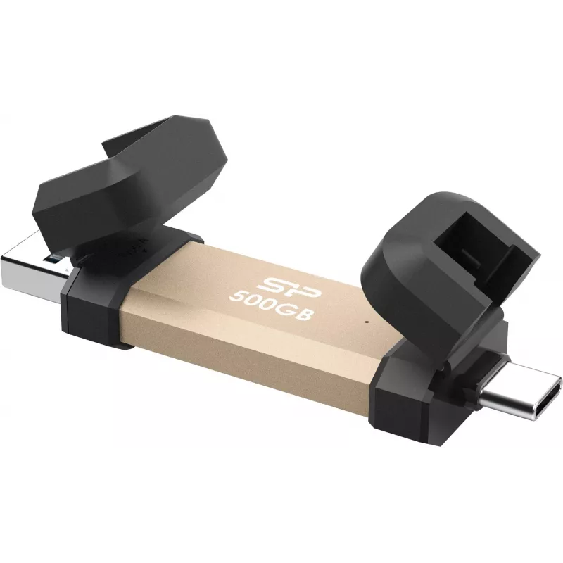 Silicon Power DS72 memoria USB 500 GB USB Type-A / USB Type-C 3.2 Gen 2 (3.1 Gen 2) oro (SP500GBUC3S72VPG)