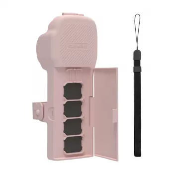 Funda protectora con correa y cinta de hombro Sunnylife para Osmo Pocket 3 (rosa)