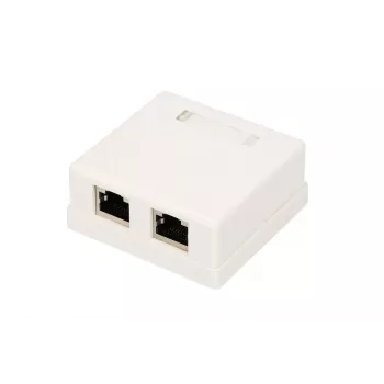Toma de red de superficie Extralink EX.9649 — 2x RJ45 Cat5e STP