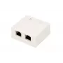 Toma de red de superficie Extralink EX.9649 — 2x RJ45 Cat5e STP