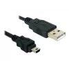 Cable USB DeLOCK 82252 USB 2.0 1,5 m USB A Mini-USB B negro
