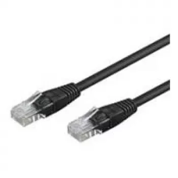 Wentronic Goobay cable de red CAT 5e, U/UTP, negro, 0,25 m - mezcla de cobre CCA (68703)